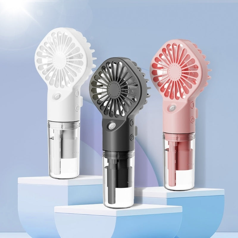 Strong Power Spray Humidification Small Mist Fan Humidification Usb Charging Portable Fan Icy And Refreshing Fan Water Supplement