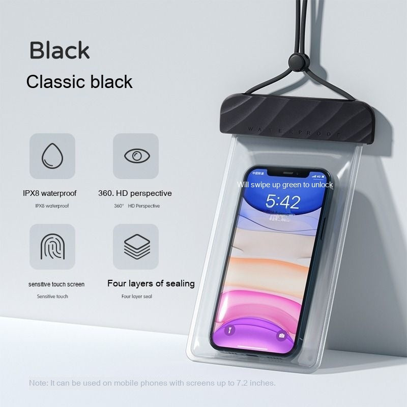 Swimming Surfing Sports Transparent Mobile Phone Waterproof Bag